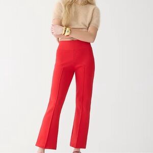 J.Crew Delaney kickout sweater pant xs tall candy apple red